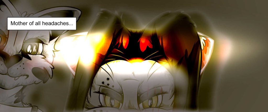 Skuld examines the captured Prince Meru